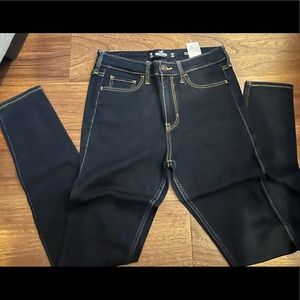 High rise Super skinny dark denim jeans